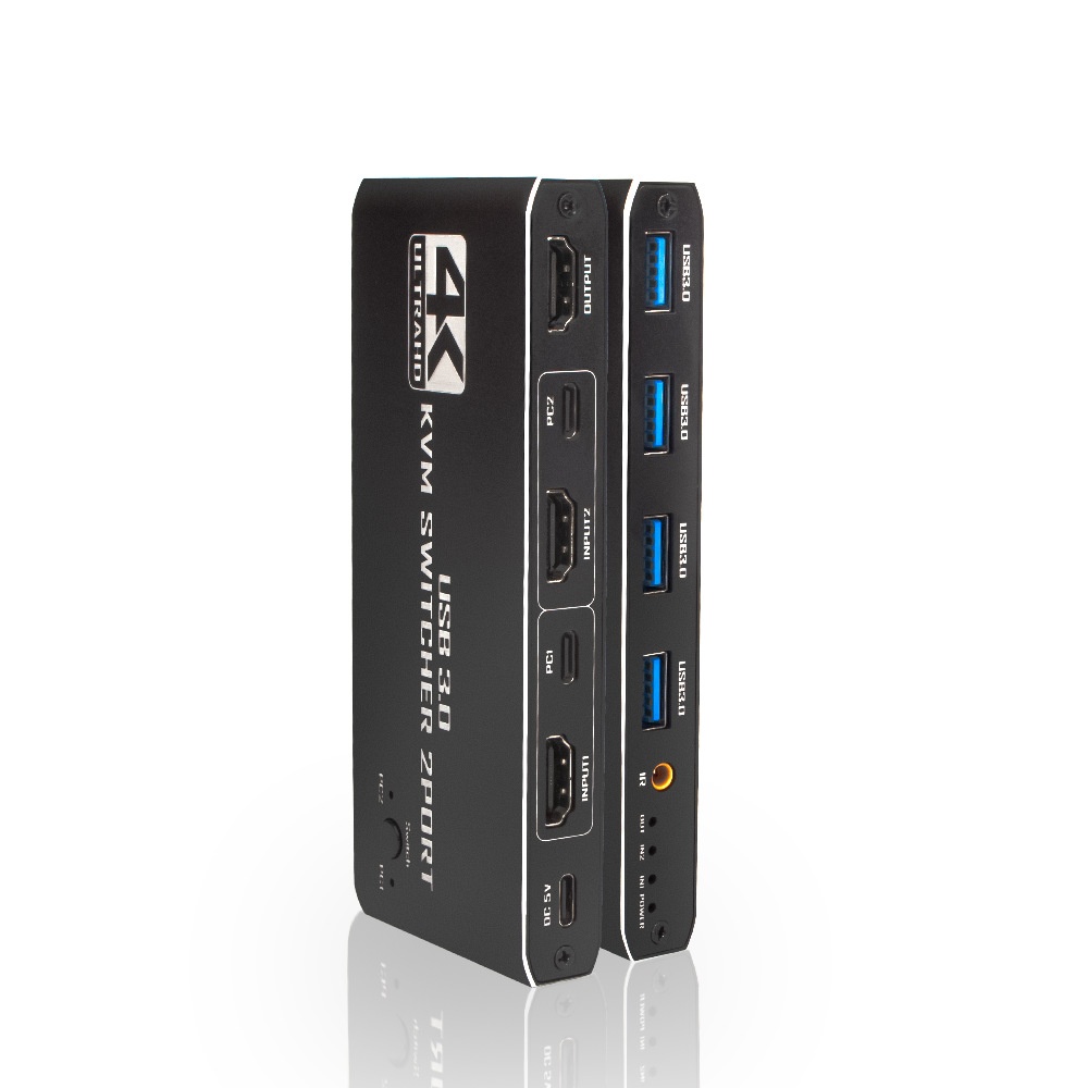Home Office Kvm Switch - Conmutador KVM HDMI Universal 2 en