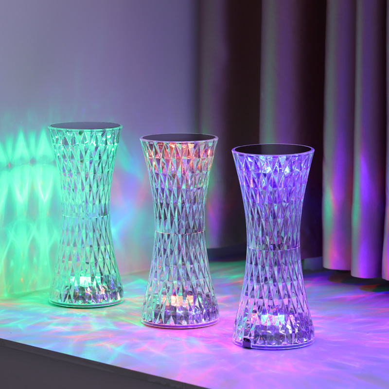 Desk Lamp Led - Lámparas de Noche de Cristal para