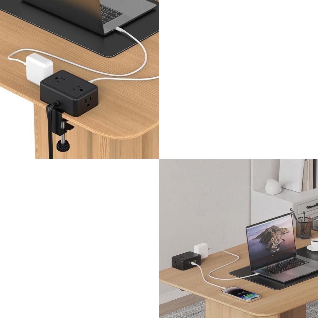 Power Strip Desk - poder seguro del soporte abrazadera tira
