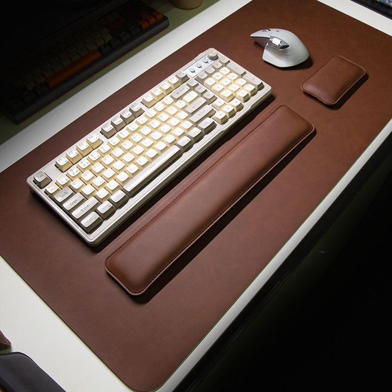 Desk Mat Leather - Alfombrilla de Escritorio Impermeable de PU,