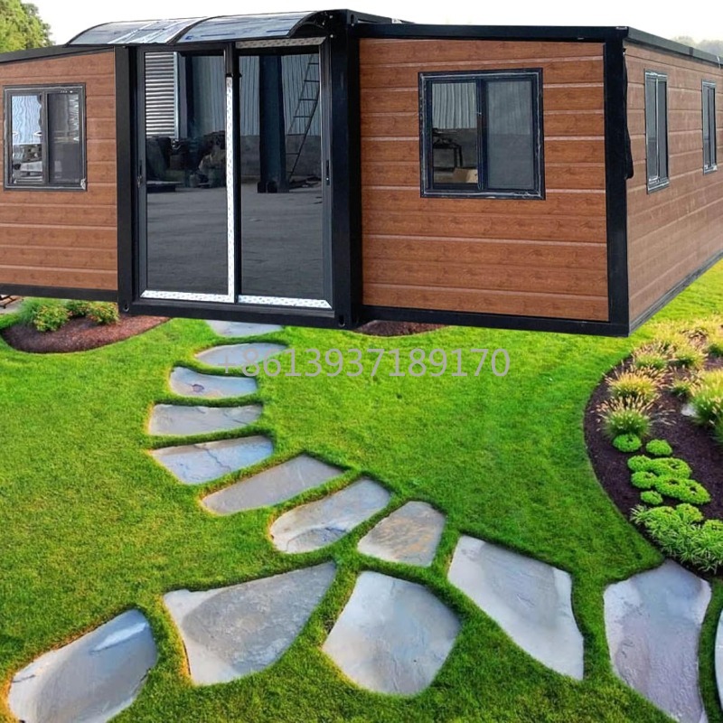 Home Office Or - Casa Contenedor Prefabricada Moderna con Puerta
