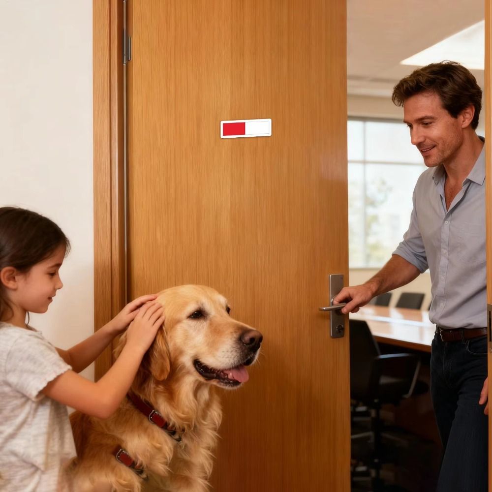 Home Office Vacantes - Letrero Indicador de Ocupación de Baño