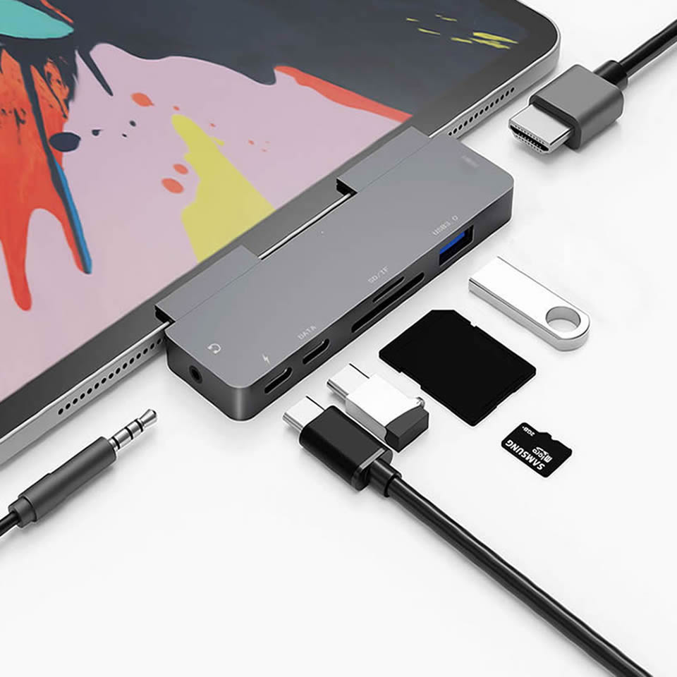 Home Office For Mac - OUTMIX-Hub USB C a HDMI 4K,