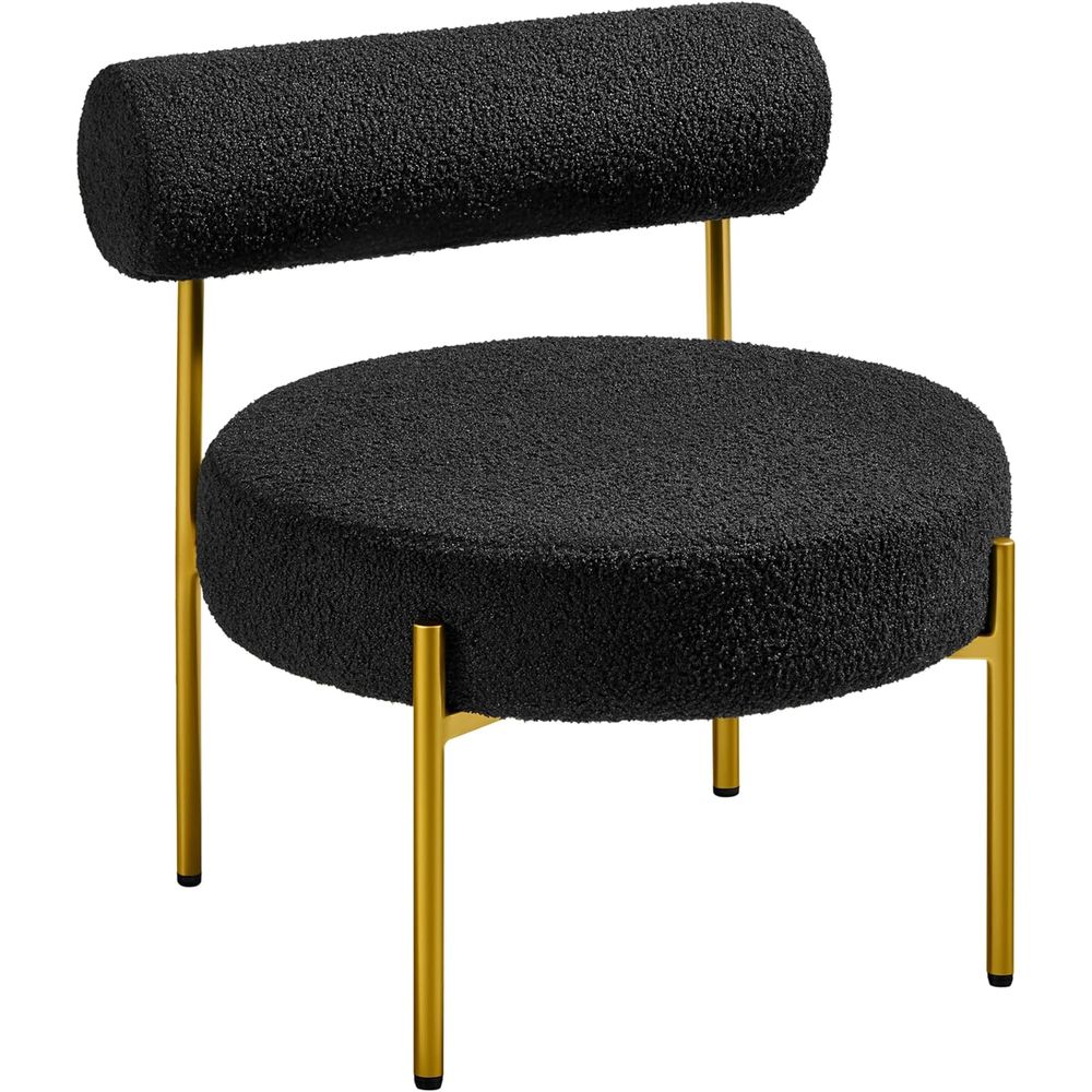 Home Office Or - Elegante Silla de Maquillaje con Patas
