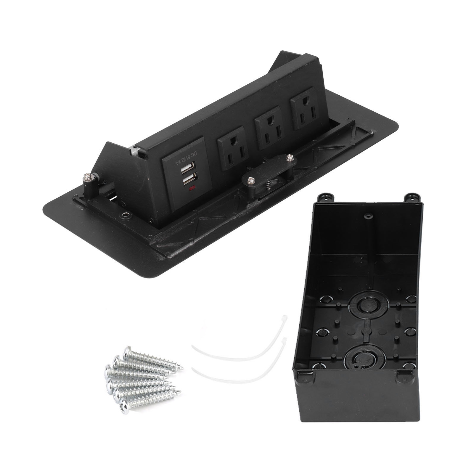 Toma de corriente de apertura  - Power Strip Desk reseña y precio