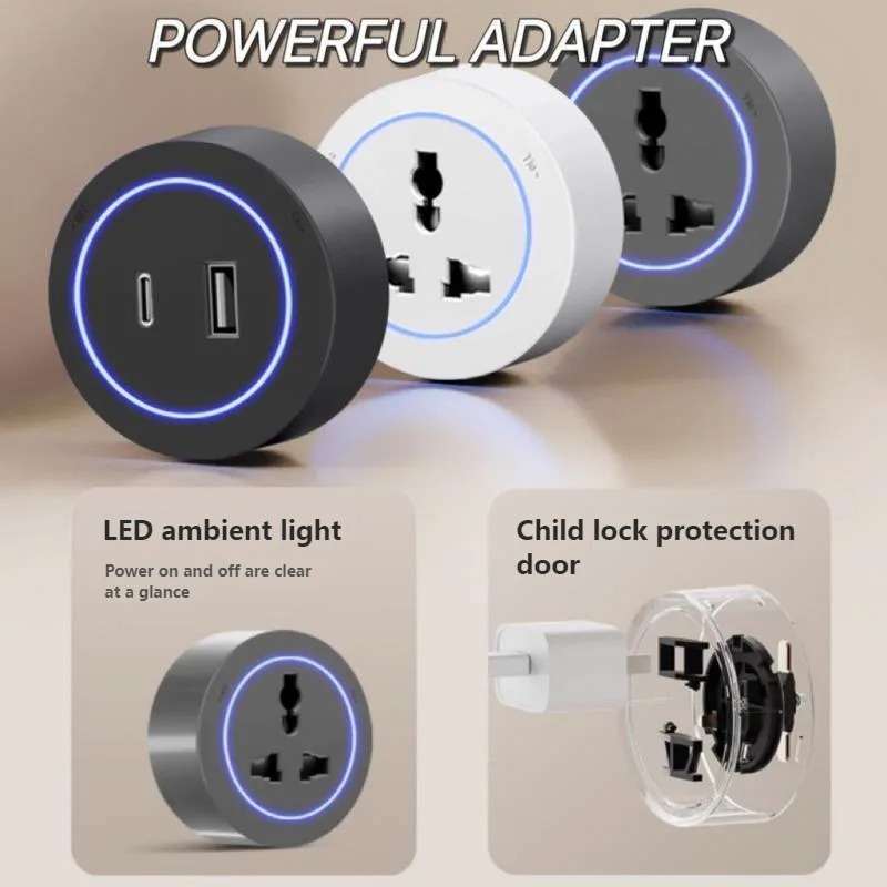 Enchufe de pared oculto, carri - Power Strip Desk reseña y precio