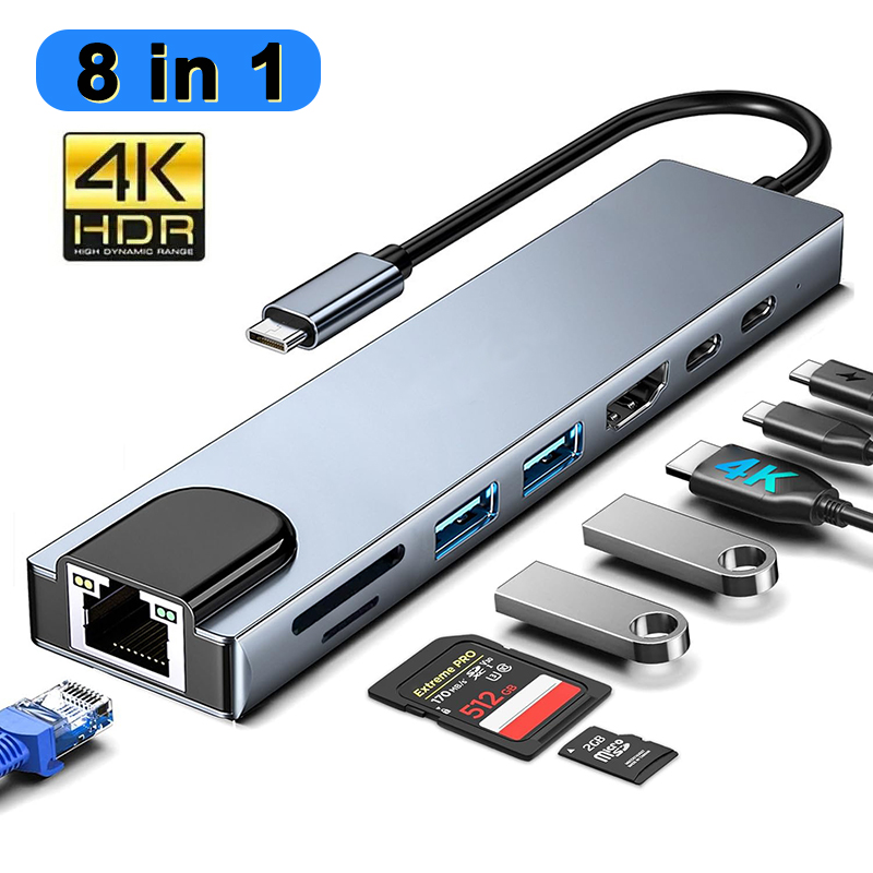 Hub USB tipo C 8 en 1 para Mac - Home Office For Mac reseña y precio