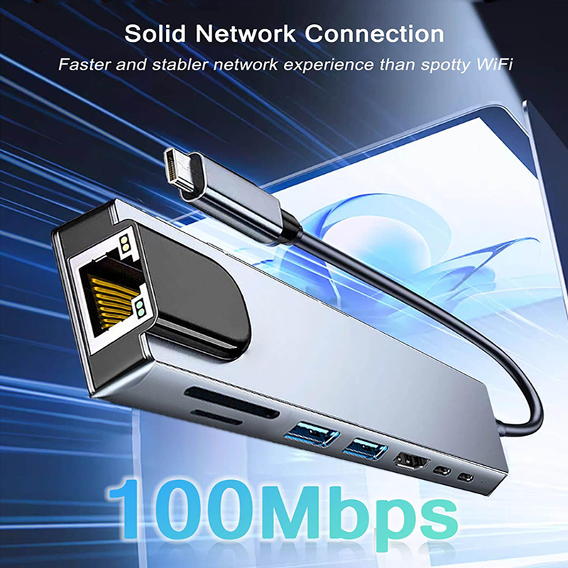 Hub USB tipo C 8 en 1 para Mac - Home Office For Mac reseña y precio