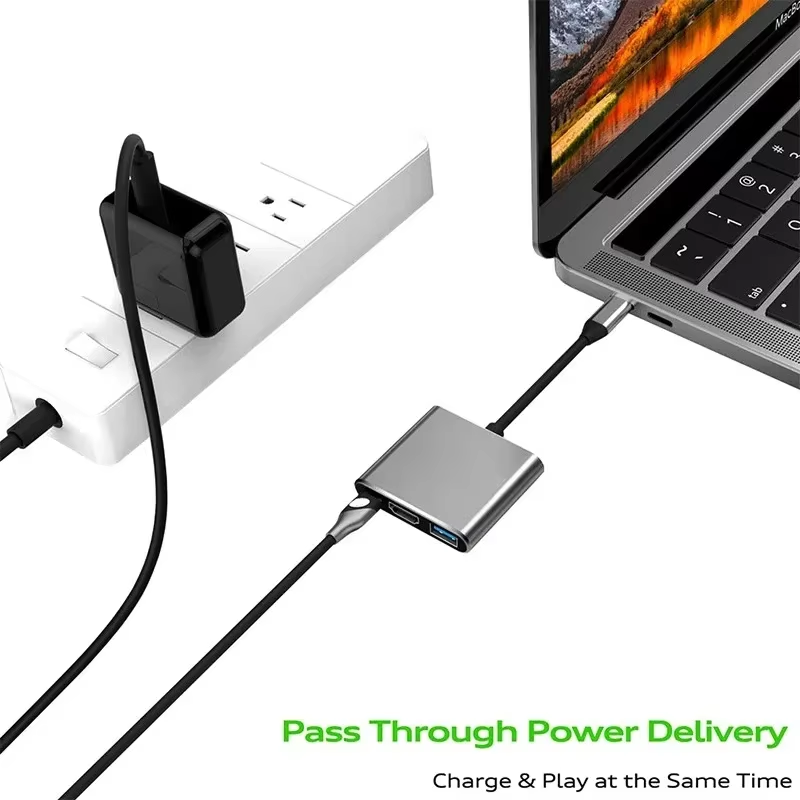 KEBIDUMEI Hub USB C 3 en 1, US - Home Office For Mac reseña y precio