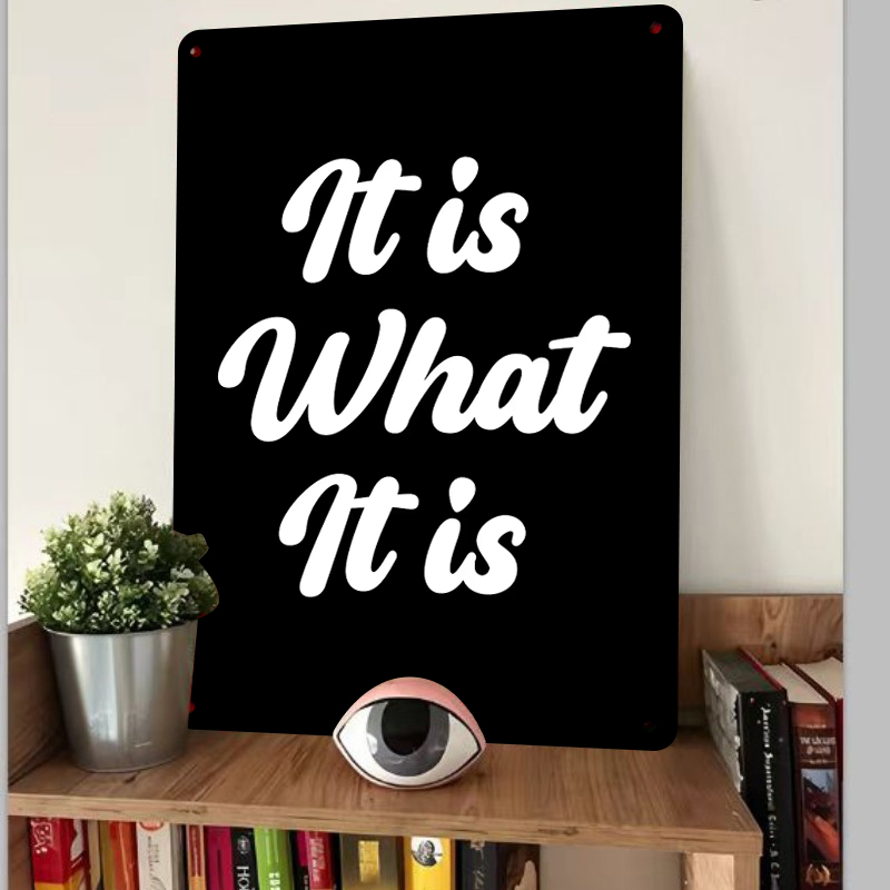 Arte de pared de Metal persona - Home Office What Is It reseña y precio