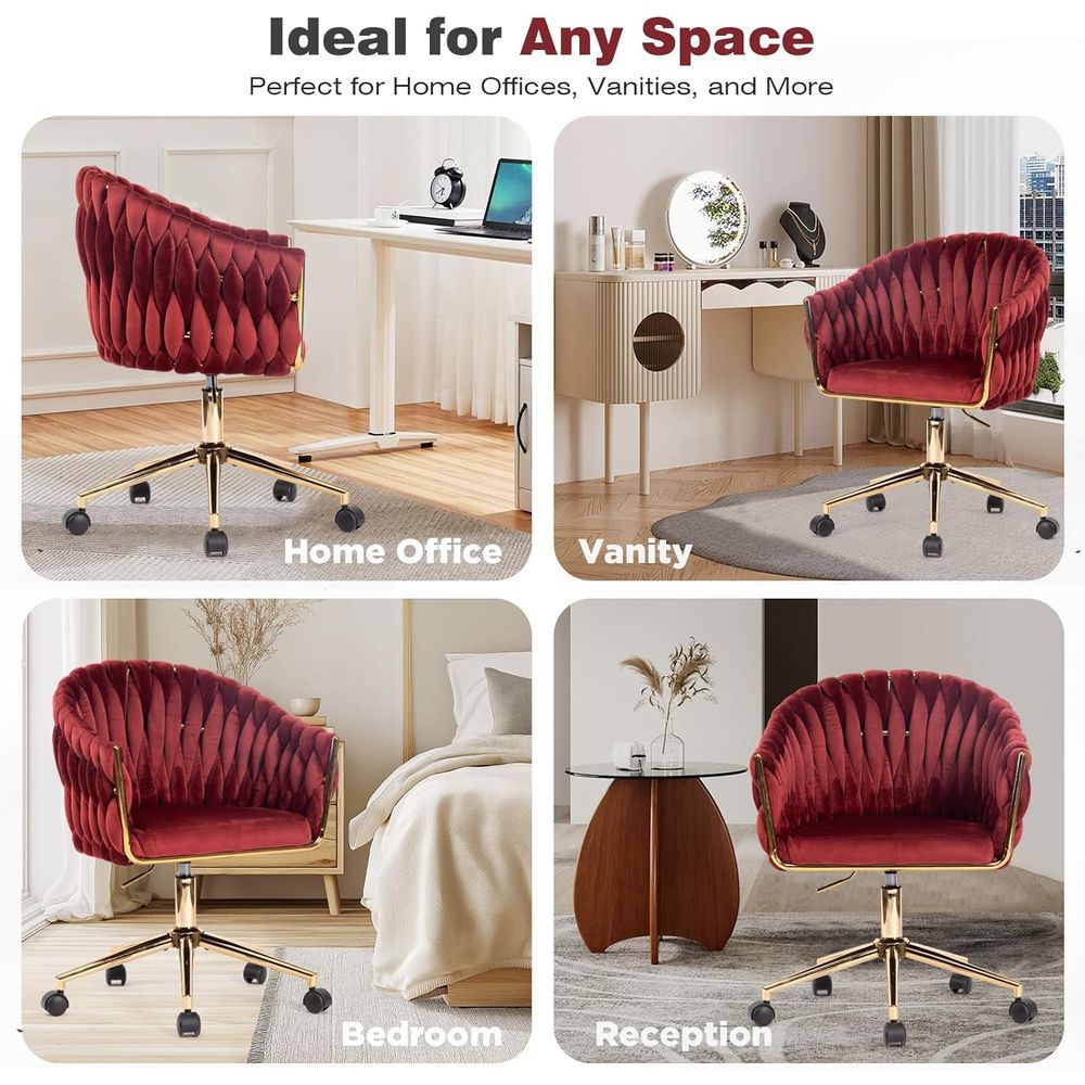 Silla de oficina de terciopelo - Home Office Or reseña y precio