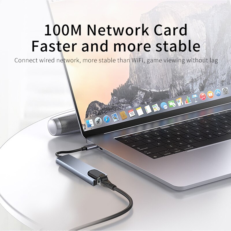 Adaptador USB 8 en 1 tipo C 3  - Home Office For Mac reseña y precio