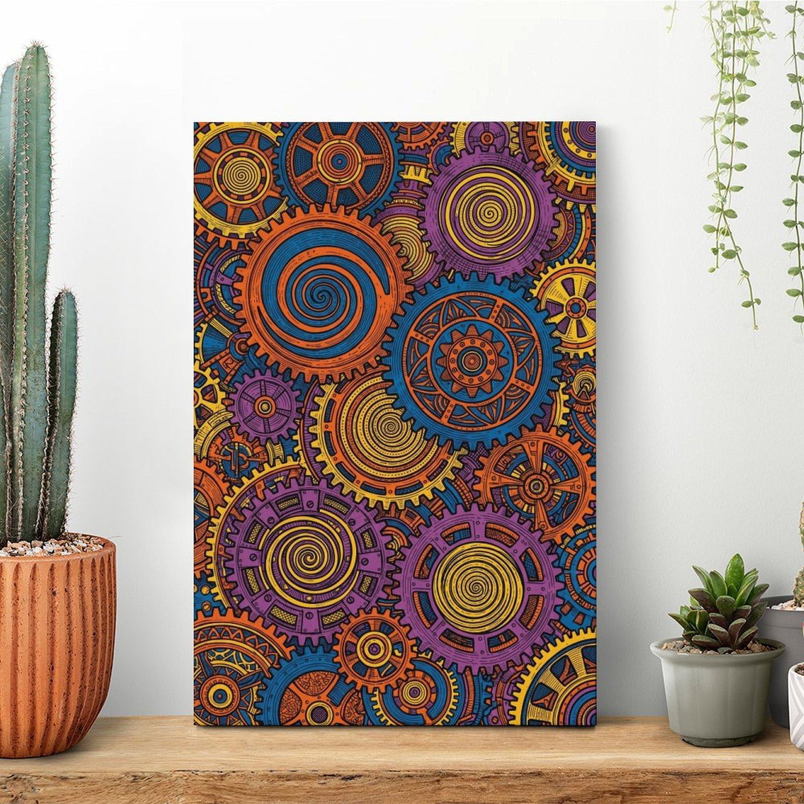 Arte impreso en lienzo, engran - Home Office Gear reseña y precio