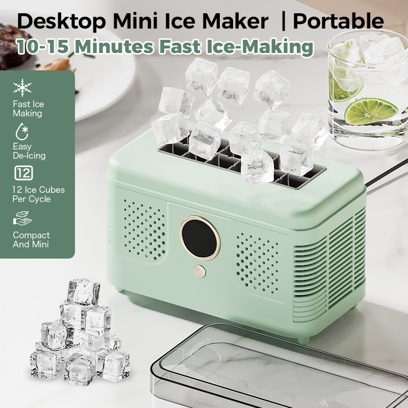 Mini Máquina de Hielo Portátil - Home Office Gear reseña y precio
