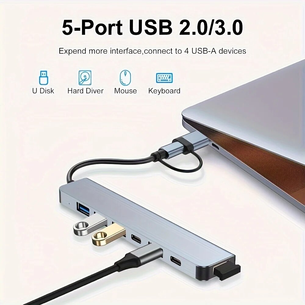 Hub USB3.0 2 en 1, extensor di - Home Office For Mac reseña y precio
