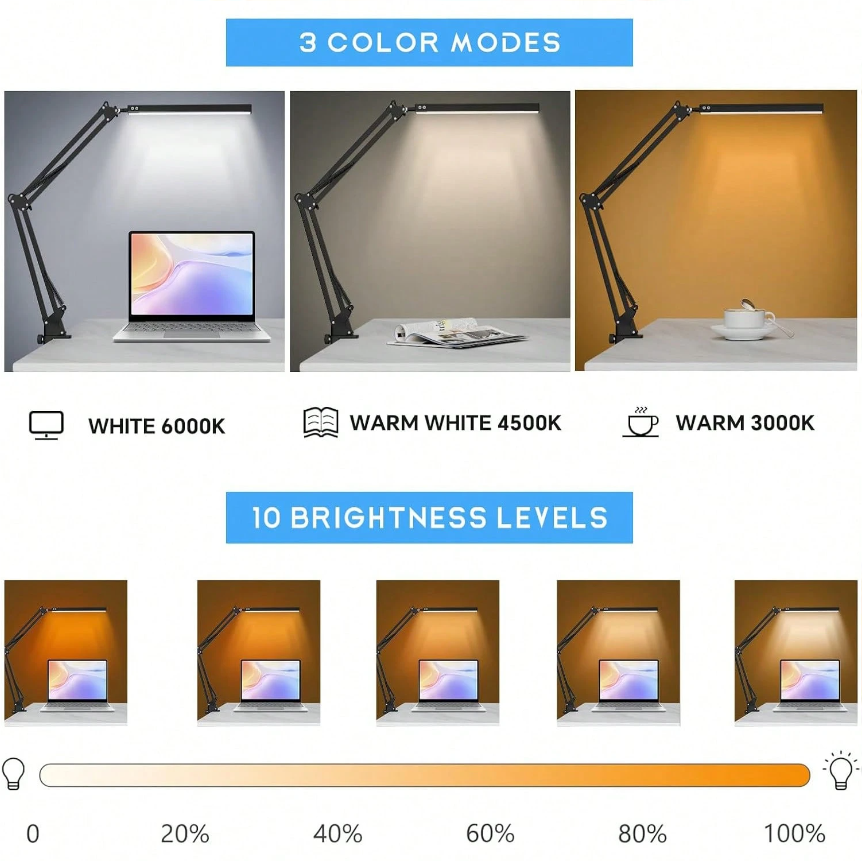 Lámpara de escritorio LED para - Desk Lamp Led reseña y precio