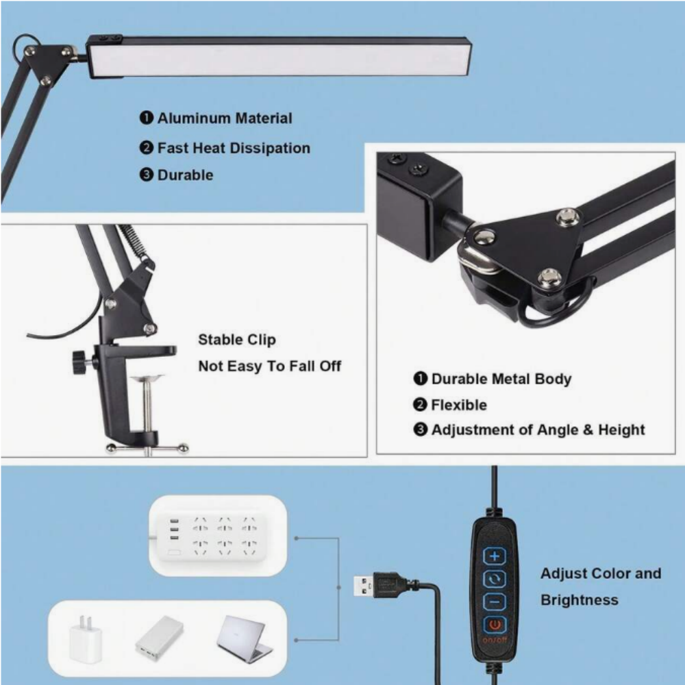 Lámpara de escritorio LED para - Desk Lamp Led reseña y precio