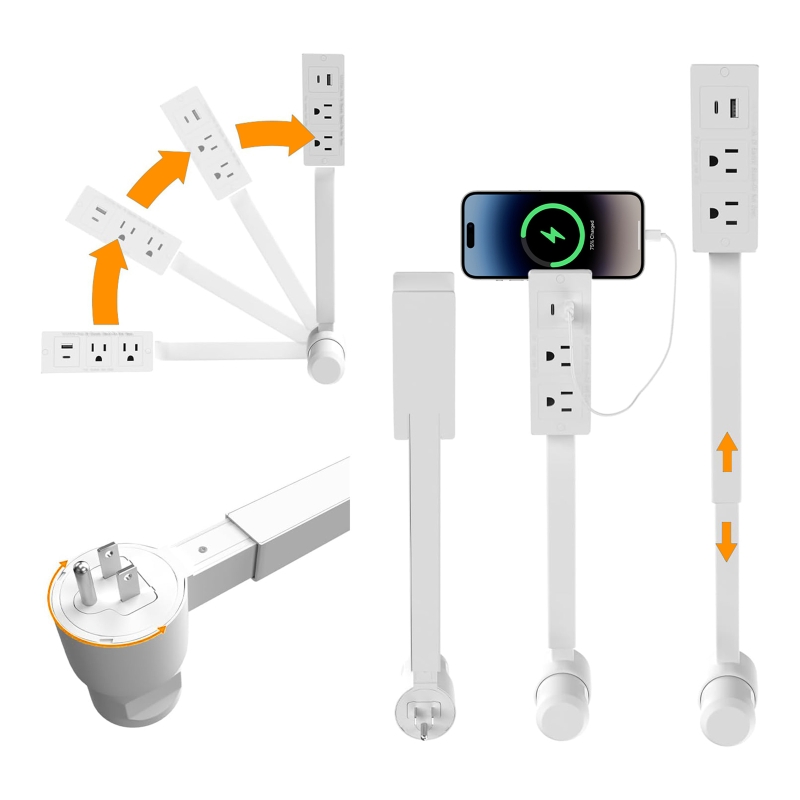 Extensor de Enchufe Eléctrico  - Power Strip Desk reseña y precio