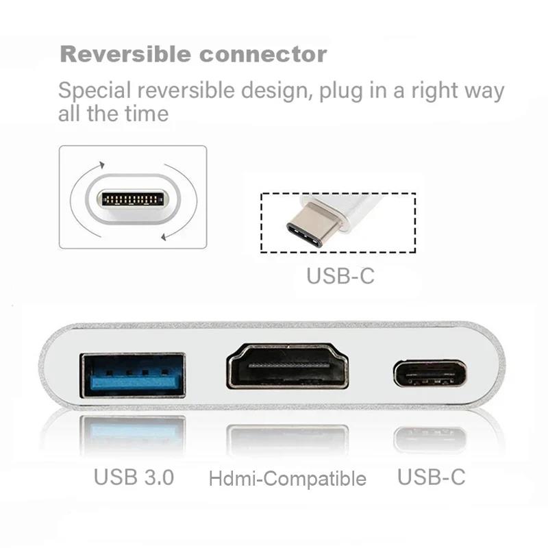 Adaptador 3 en 1 tipo C a HDMI - Home Office For Mac reseña y precio